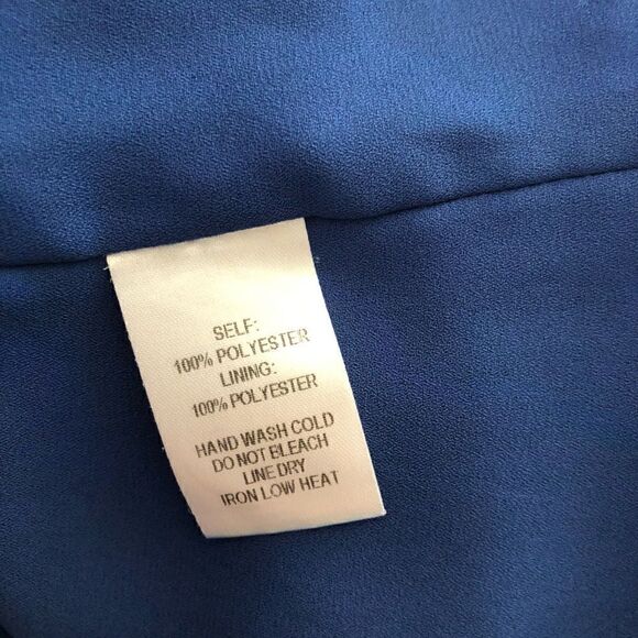 Lulus Manhattan Moment Ruffled Midi Wrap Dress Blue Straps Sleeveless - Picture 9 of 10